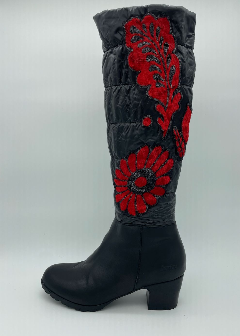 Upcycled Jambu Knee-High padding boots